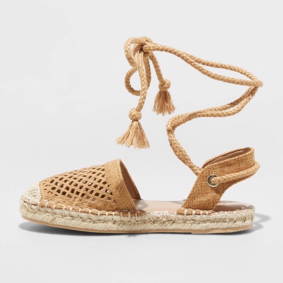 A new day lace up espadrille cognac new - Picture 5 of 5